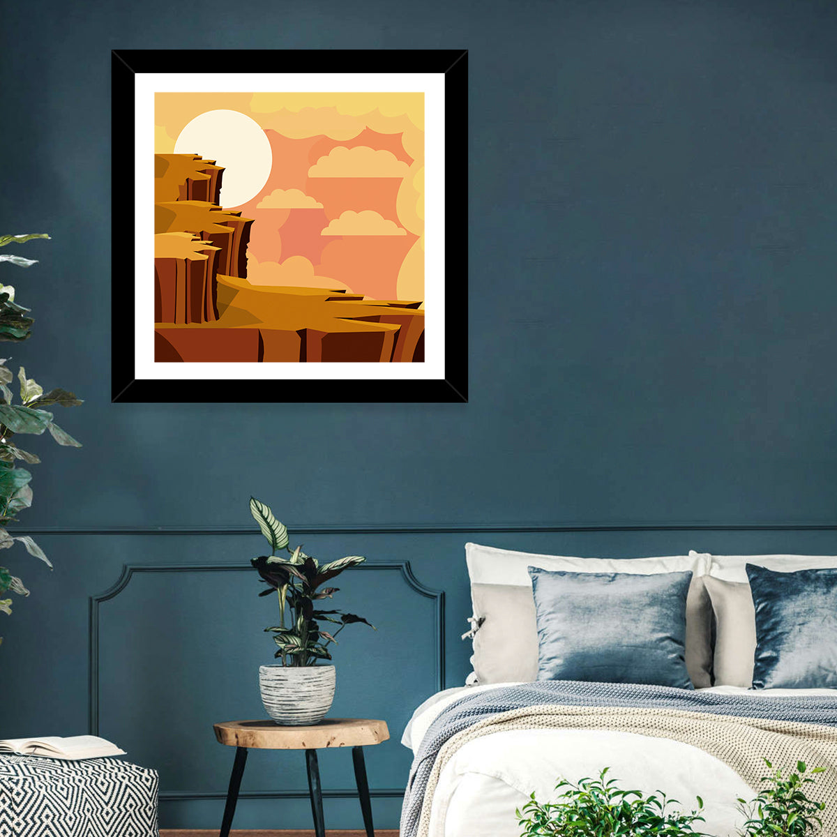 Digital Mountain Clouds Wall Art
