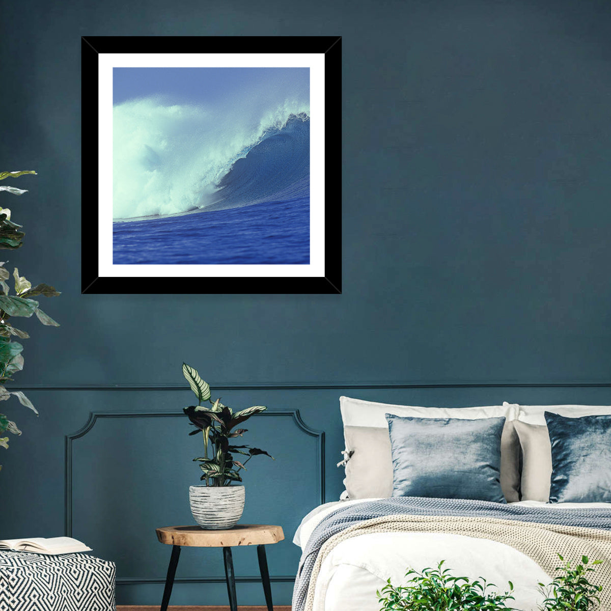 Blue Ocean Wave Wall Art