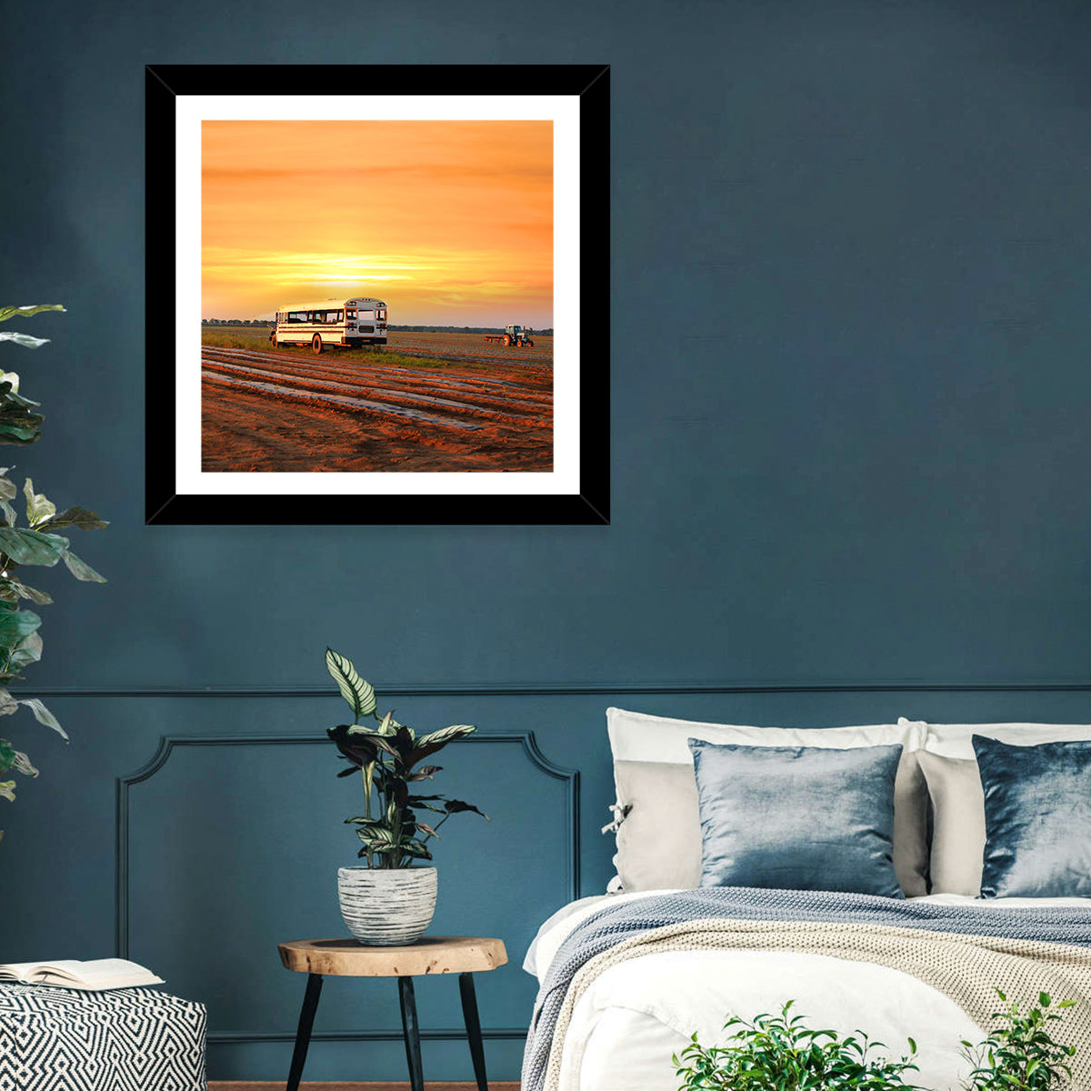 Farms Field Rural Indiana Wall Art