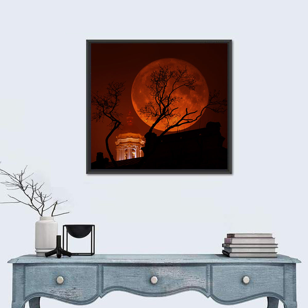 Haunted Supermoon Wall Art