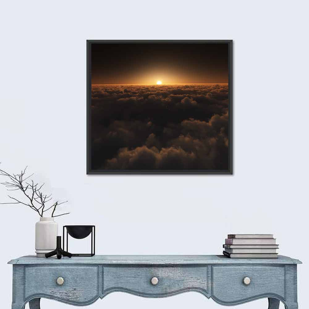 Scenic Clouds Sunset Wall Art