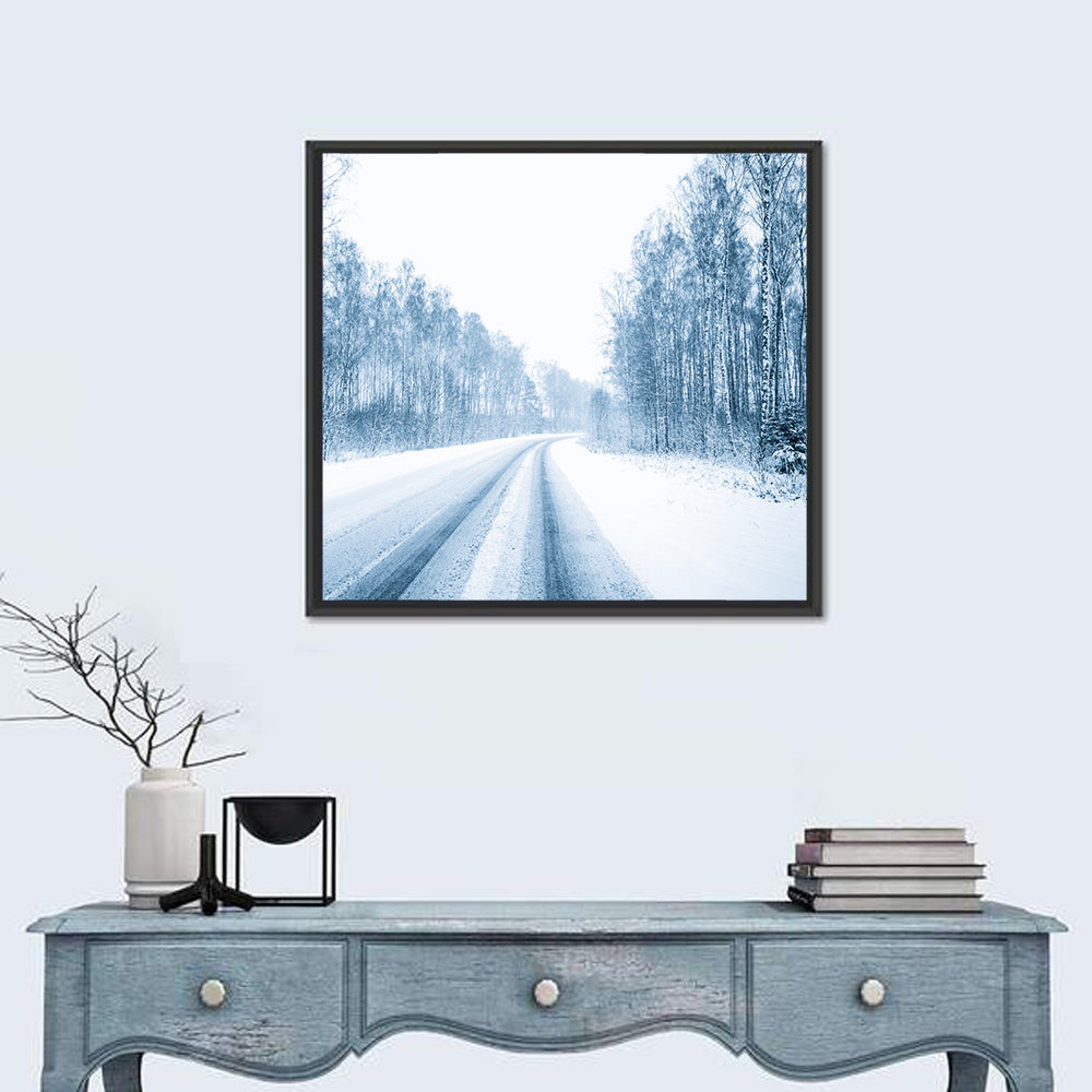 Snowy Road Wall Art