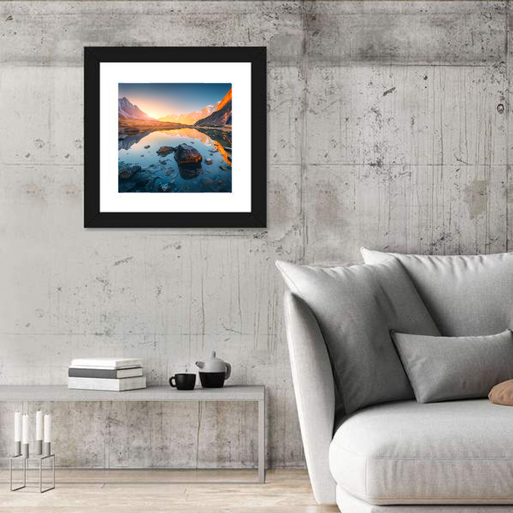 Himalayan Mountains Lake Wall Art
