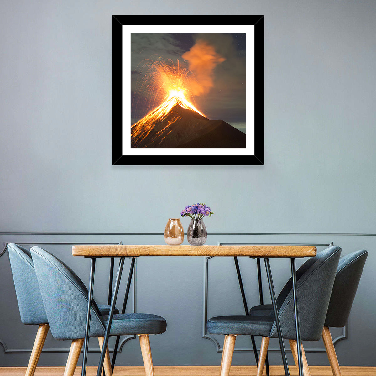 Volcano Explosion Wall Art