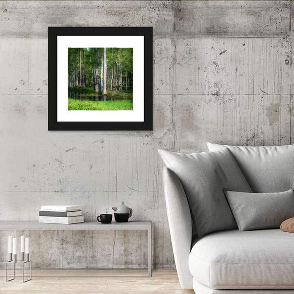 Lush Green Swamp Wall Art