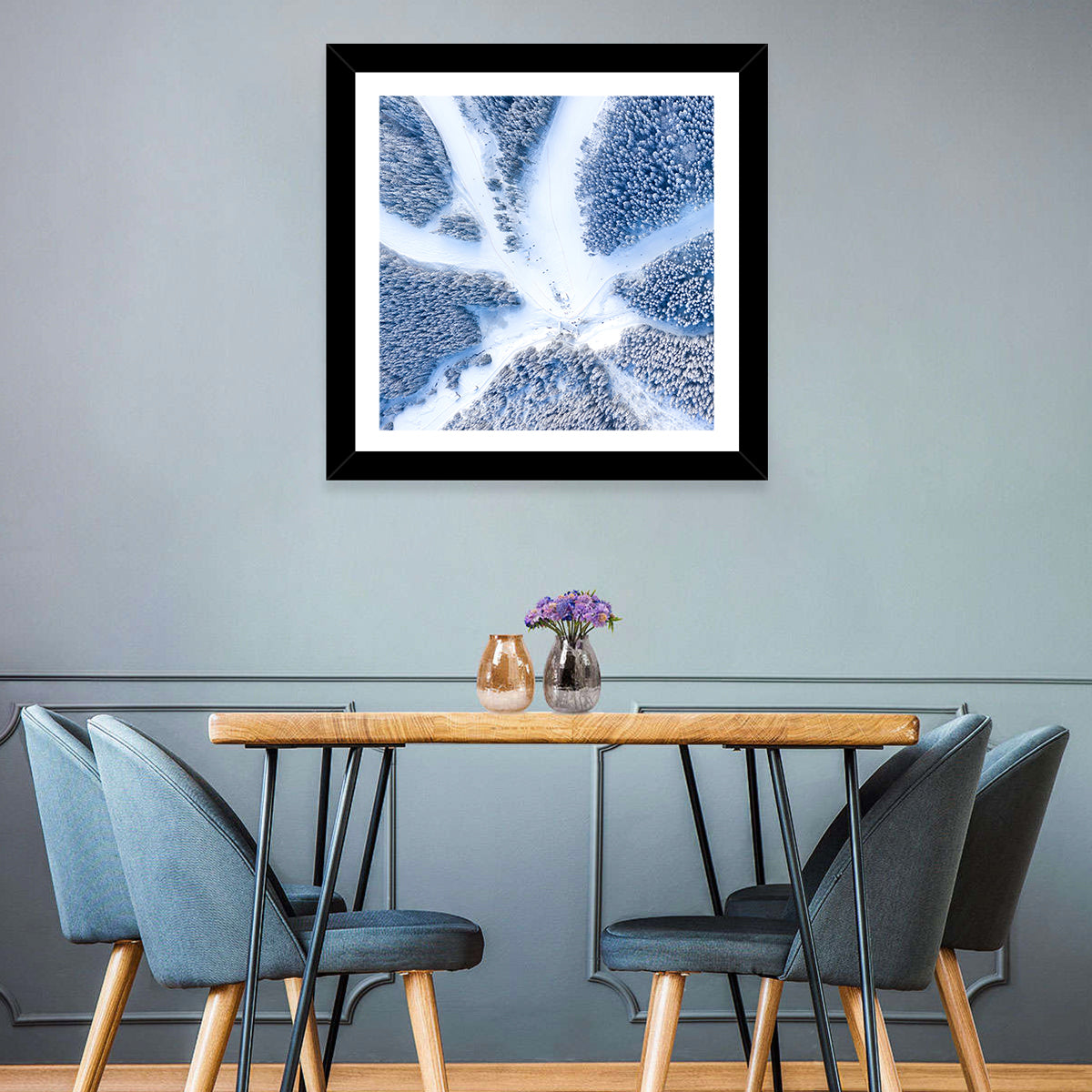 Ski Resort Aerial Wall Art