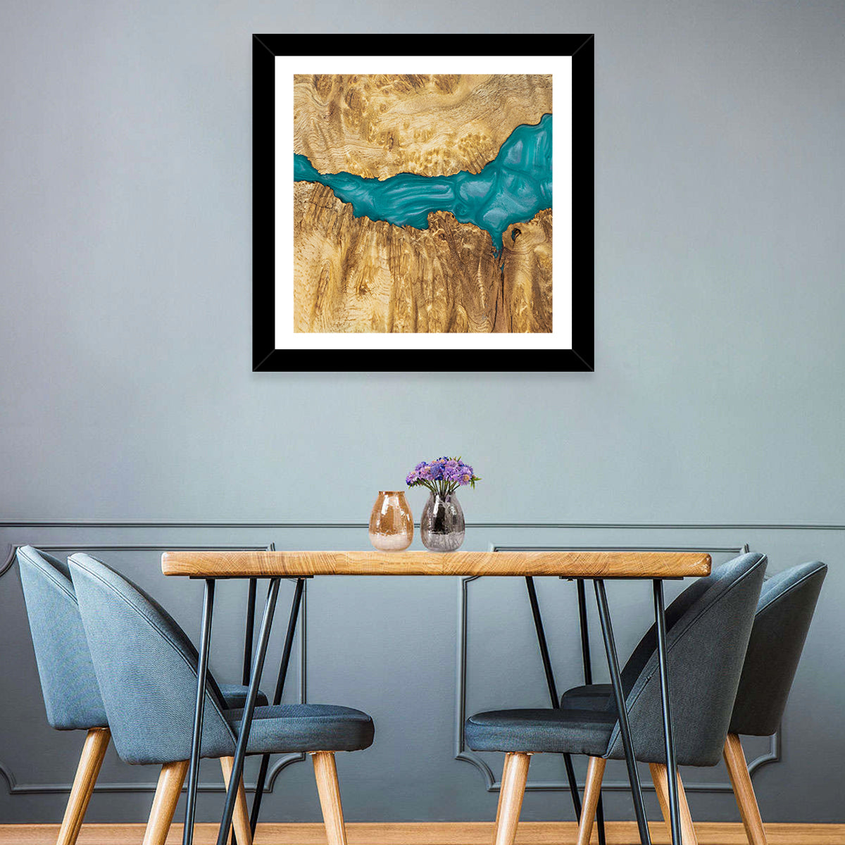 Epoxy Resin Wood Abstract Wall Art