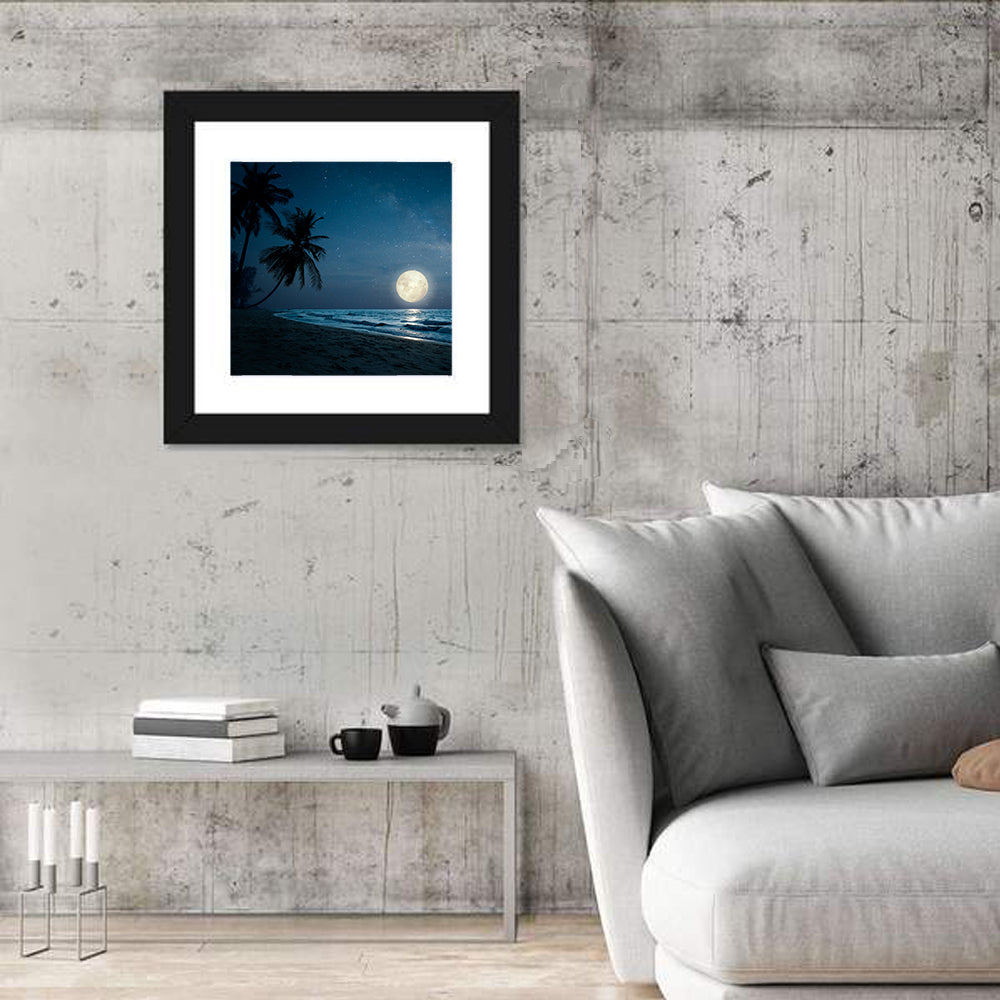 Palm Beach Moonset Wall Art