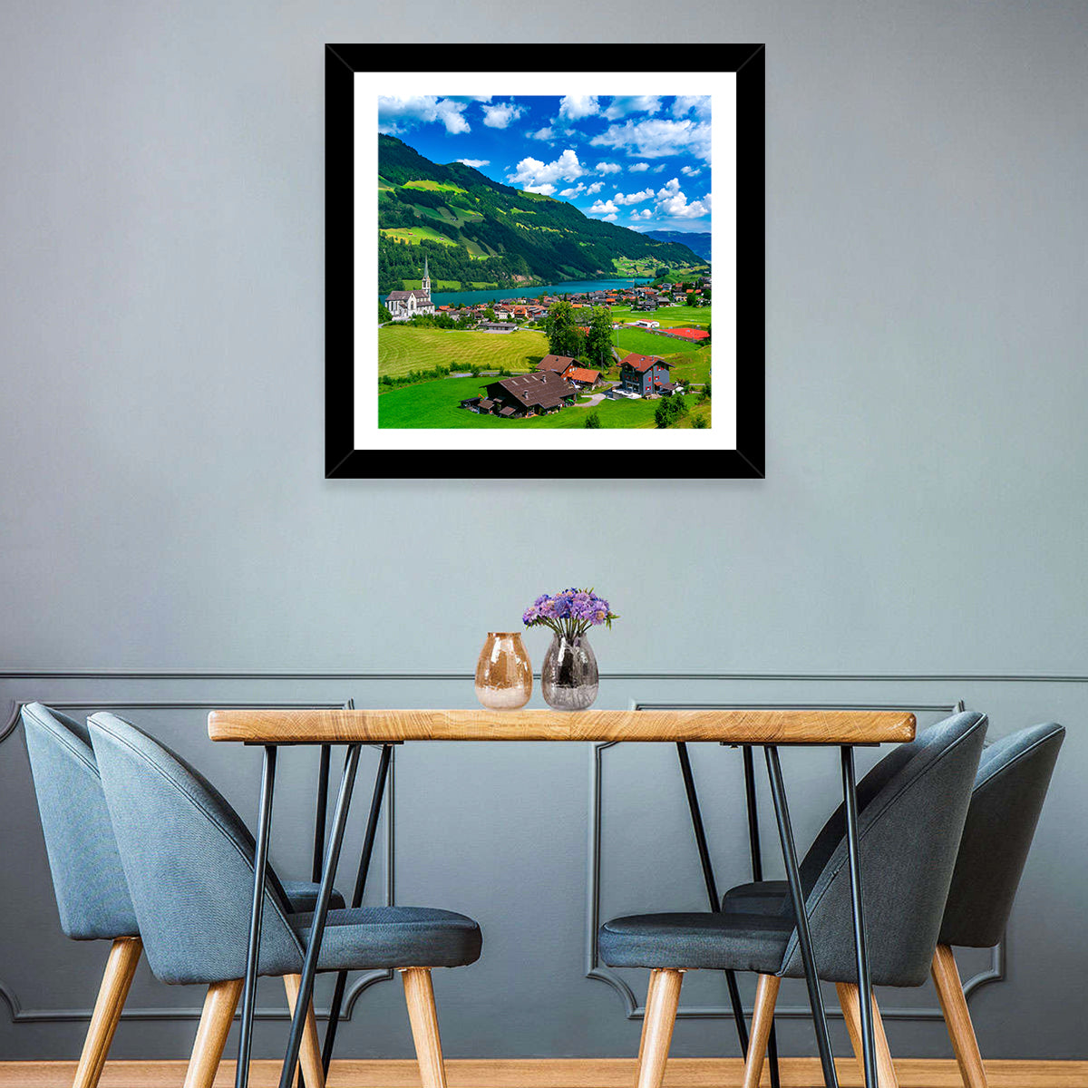 Lungern Village Wall Art