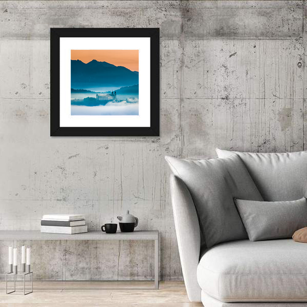 Foggy Mountain Church Wall Art