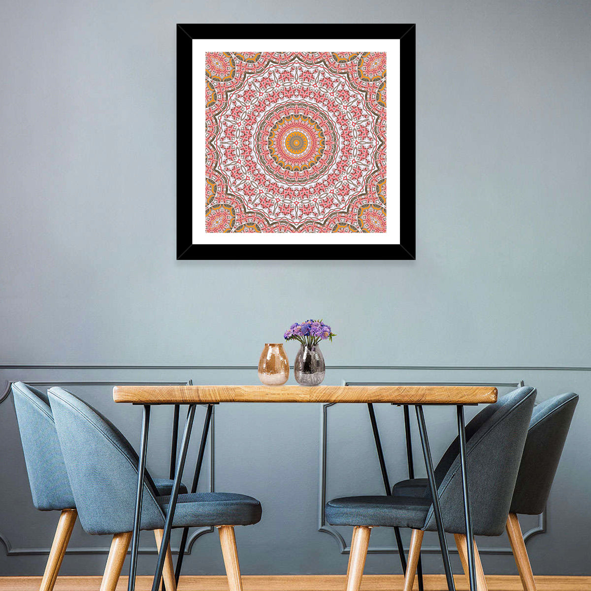 Round Mosaic Mandala Wall Art