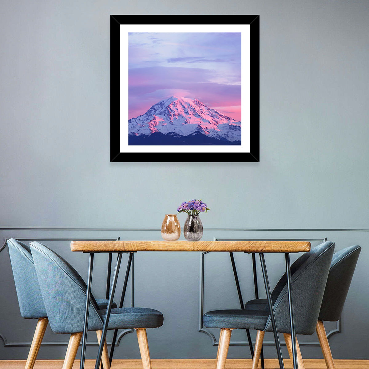 Mount Rainier Sunset Wall Art
