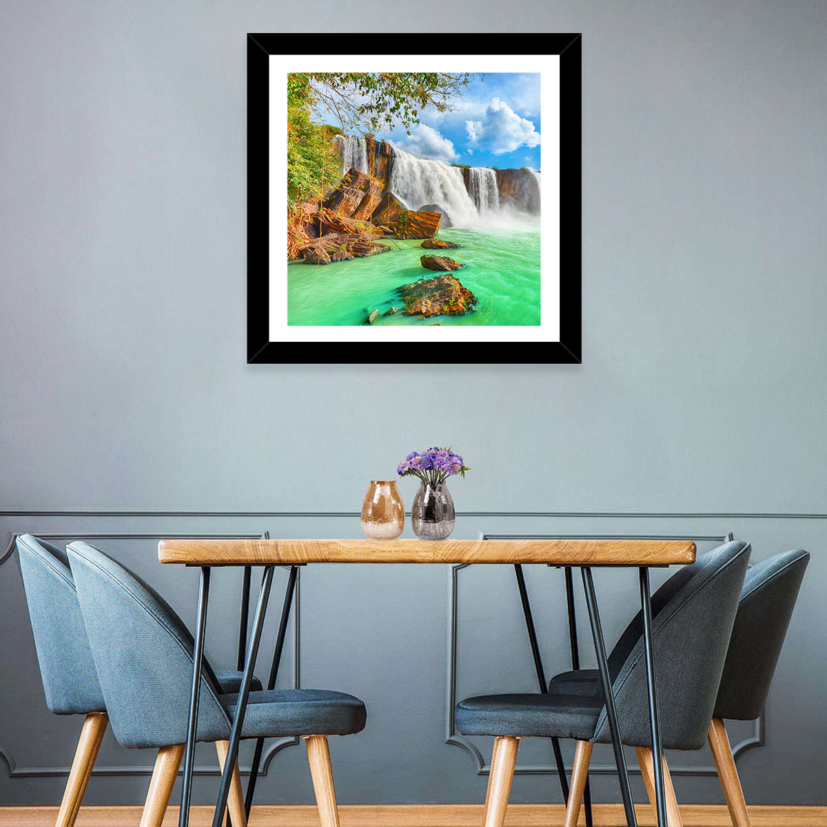 Dry Nur Waterfall Wall Art