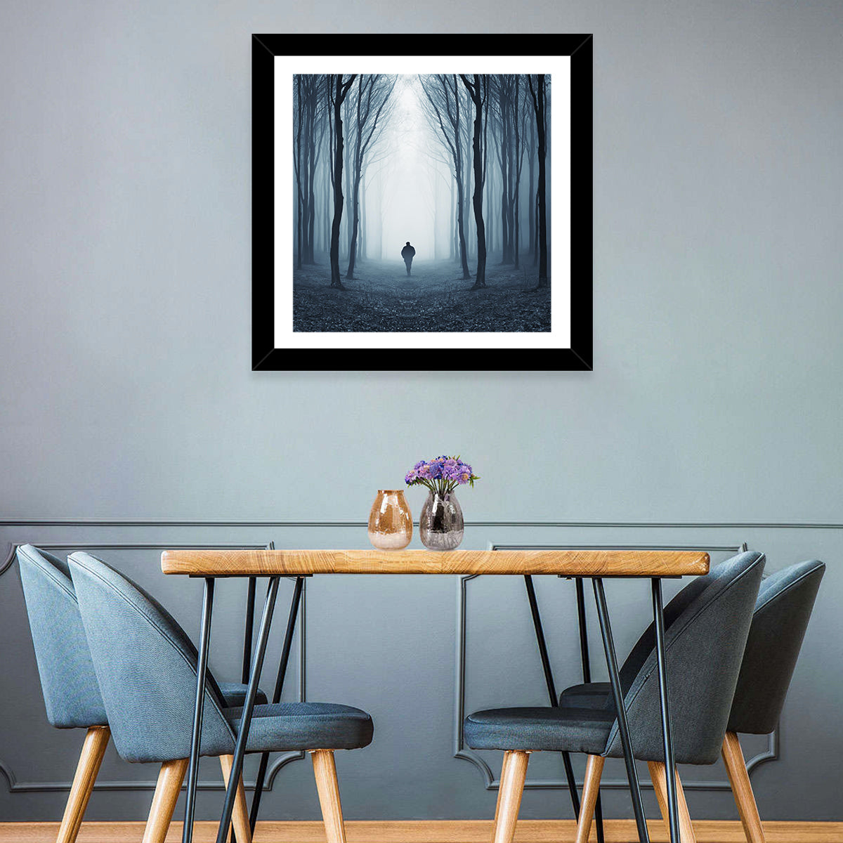 Man & Creepy Forest Wall Art