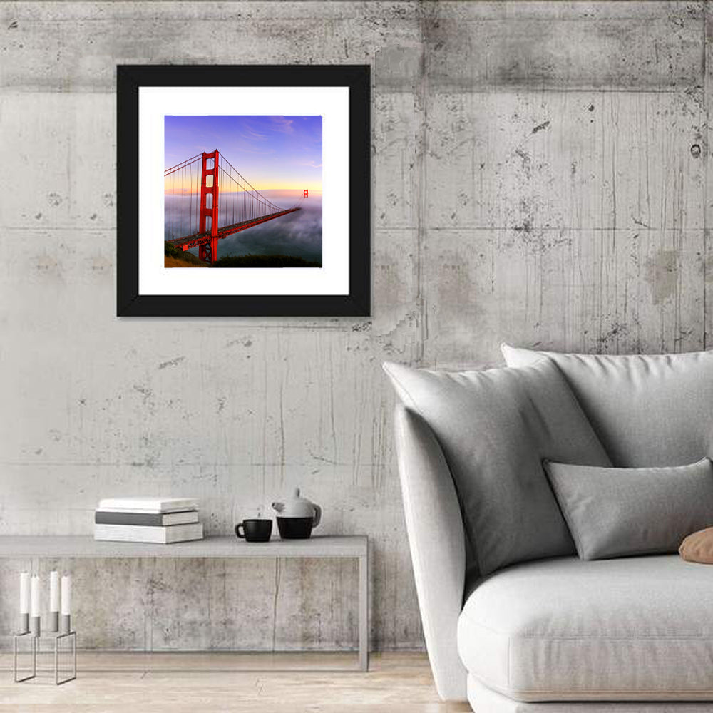 Foggy Golden Gate Bridge Wall Art