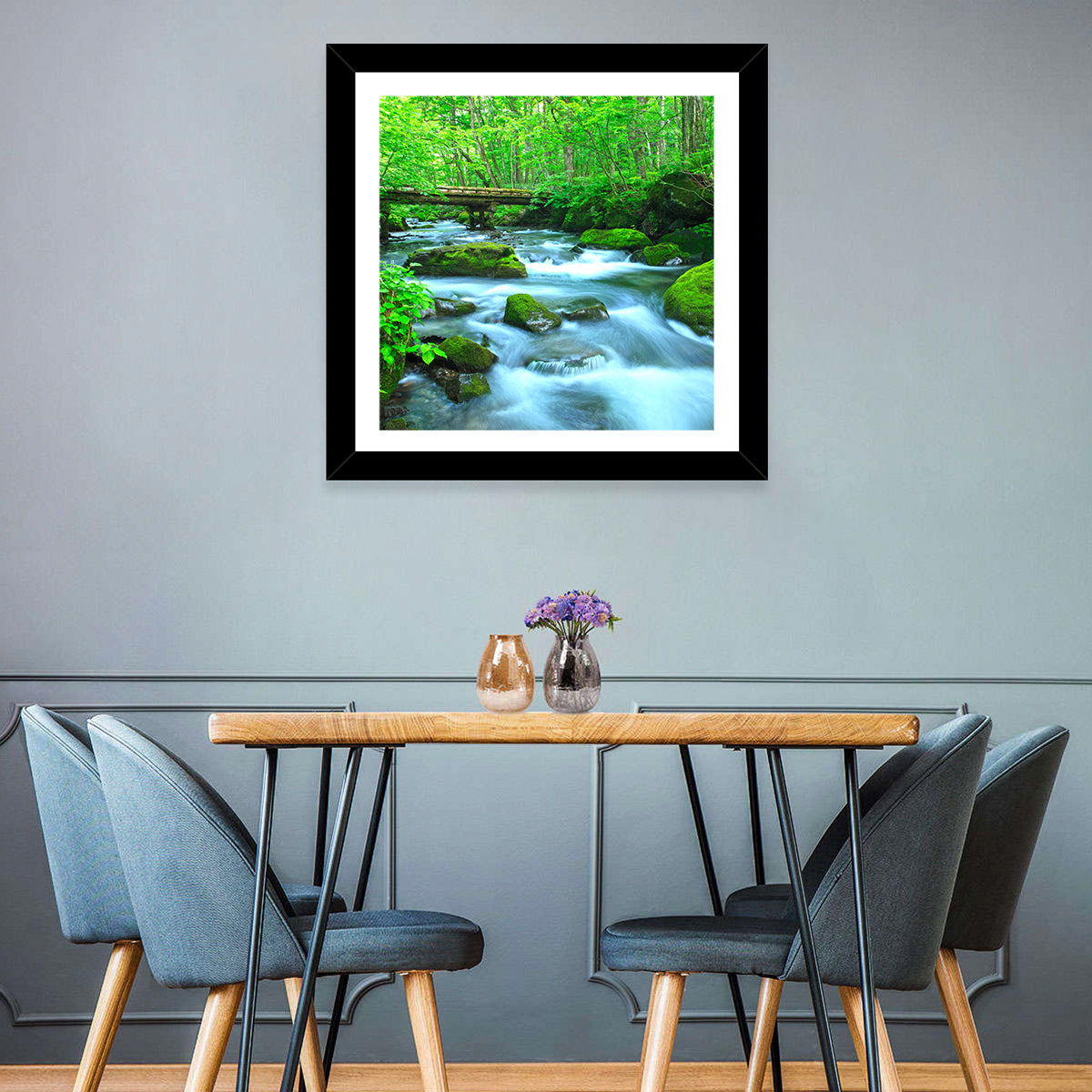Spring Forest Stream Wall Art