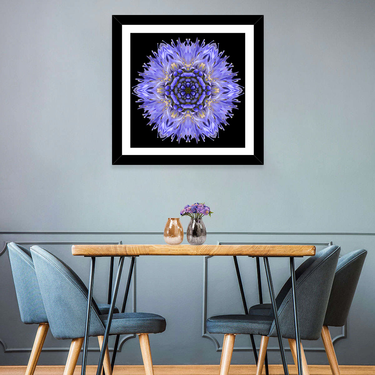 Mandala Cornflower Wall Art