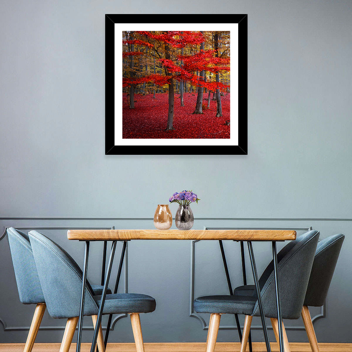 Red Trees Wall Art