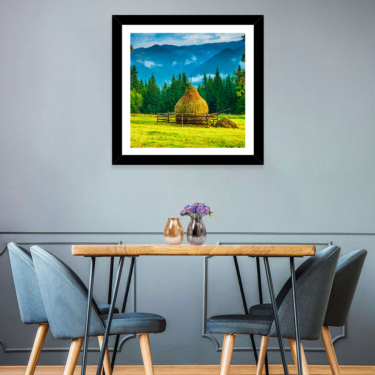 Mountain Haystack Wall Art