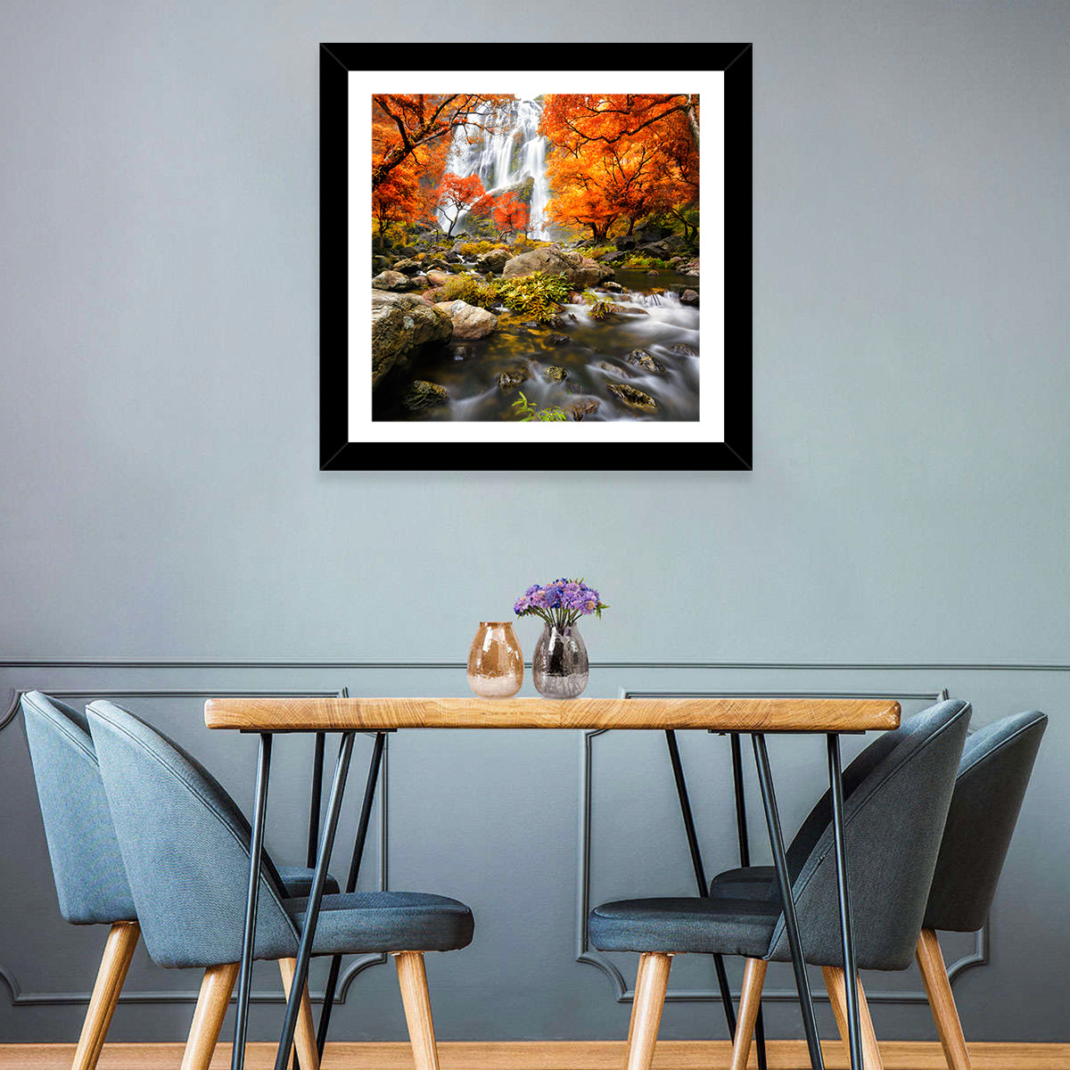 Autumn Waterfall Wall Art