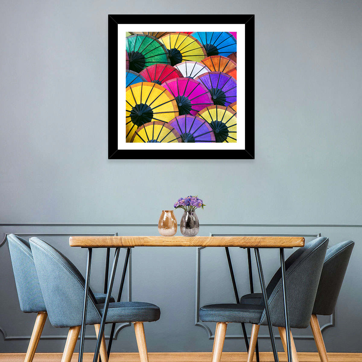 Colorful Umbrellas Wall Art