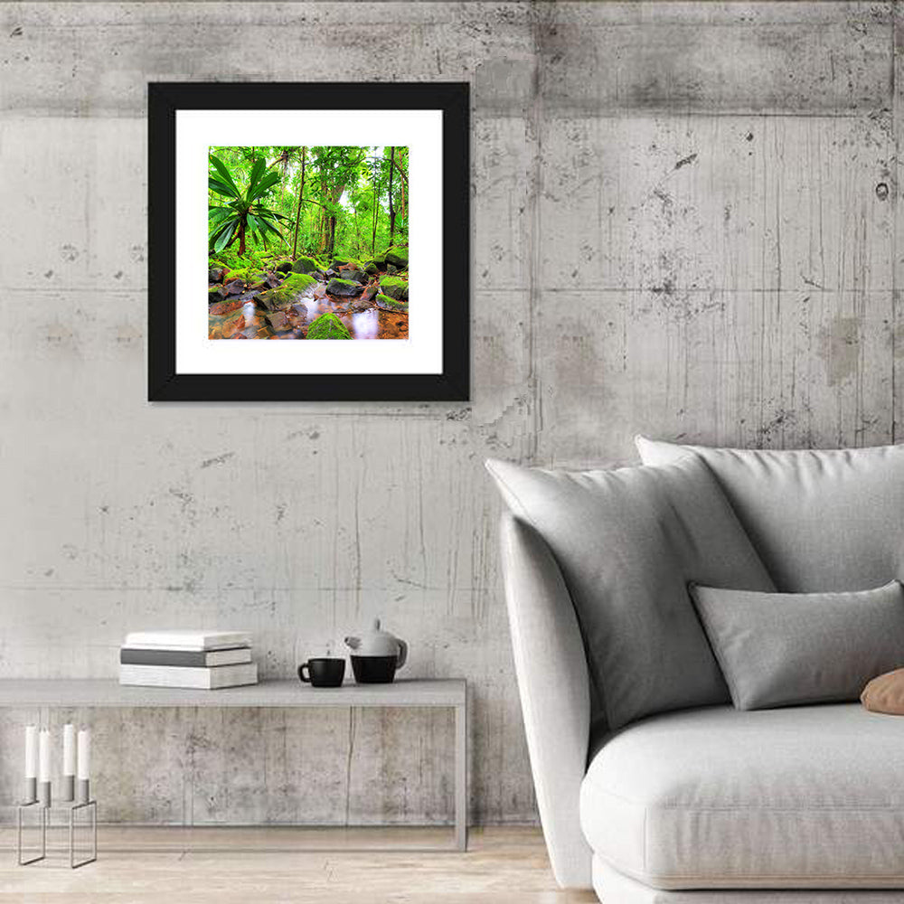Lush Forest Stream Wall Art