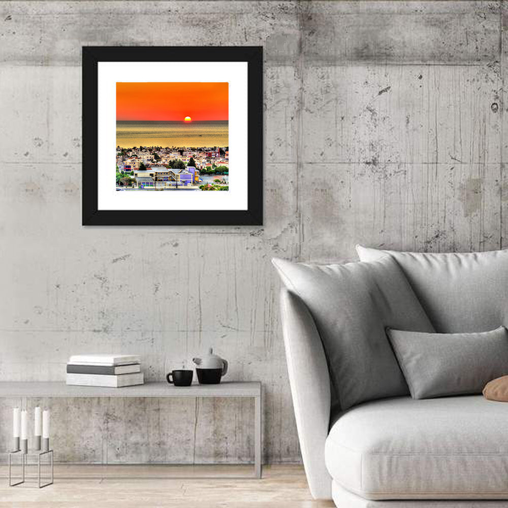 Paphos Sunset Wall Art