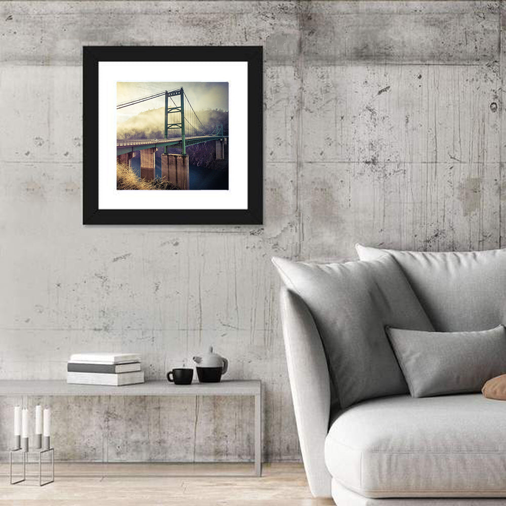 Bridge Over Lake Oroville Wall Art