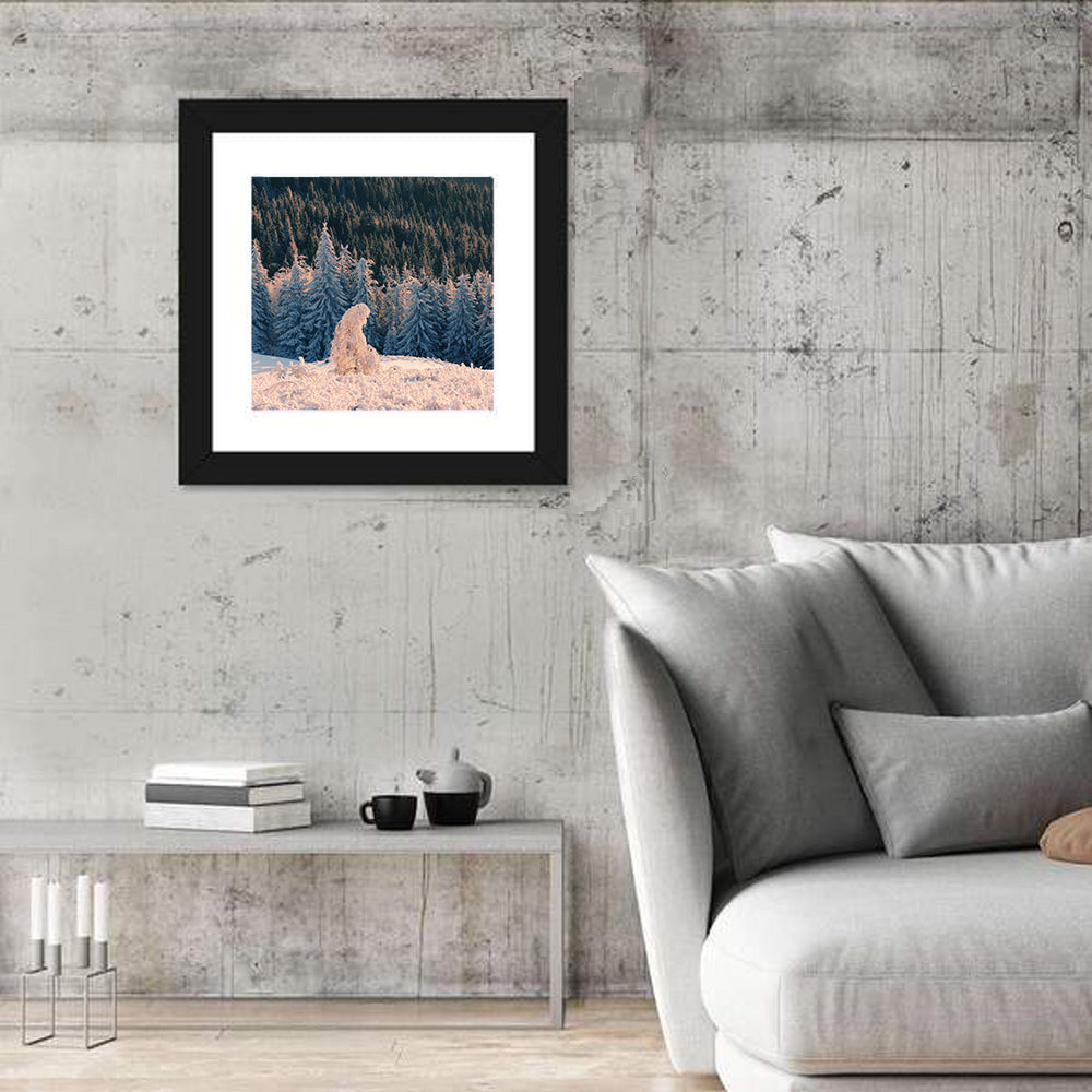 Snowy Carpathian Forest Wall Art