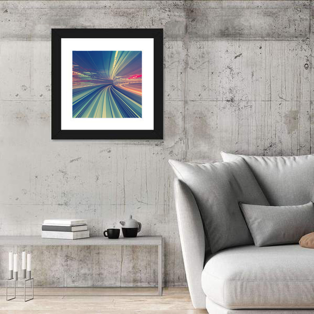 Monorail Speed Trail Wall Art