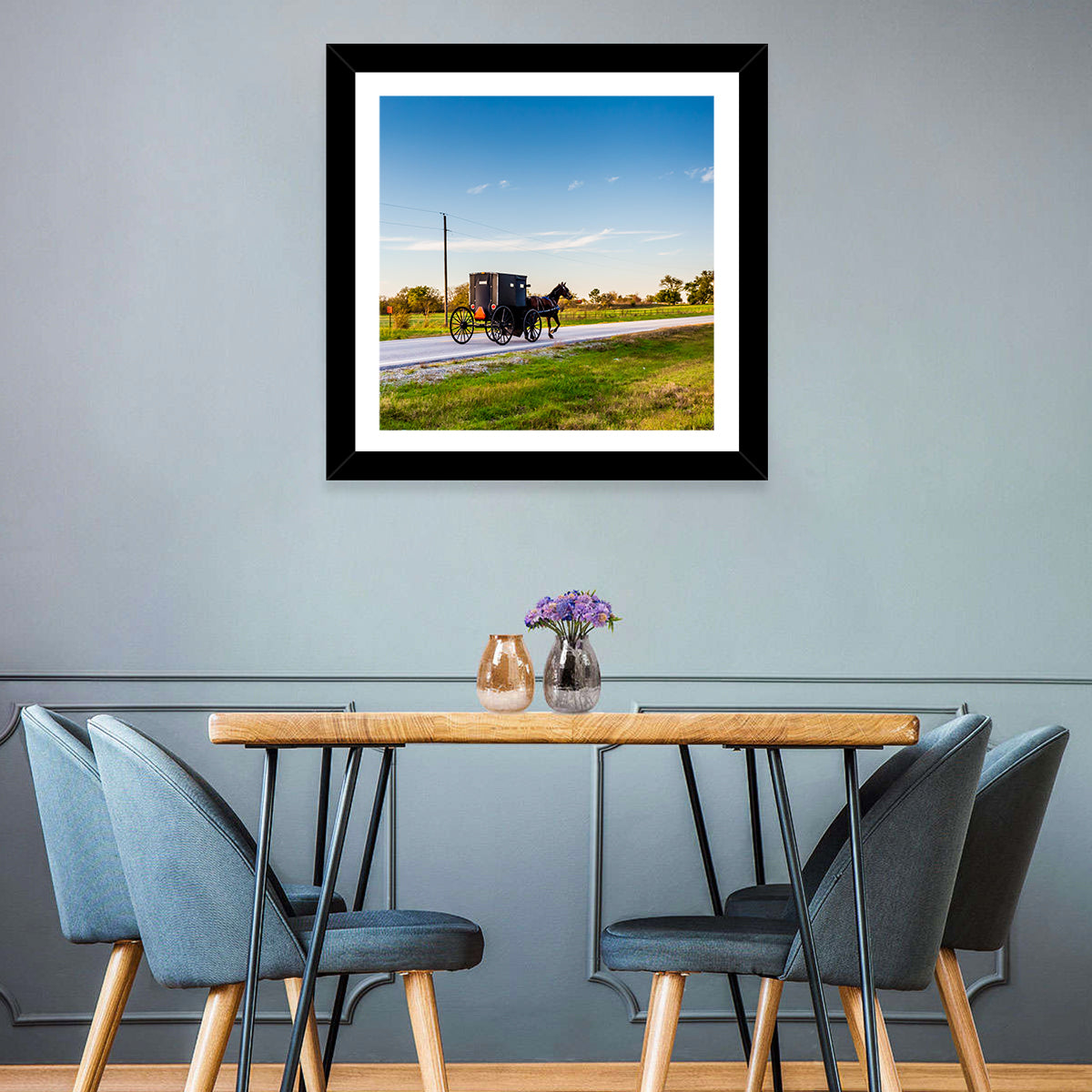 Horse and Buggy Amish Oklahoma Wall Art