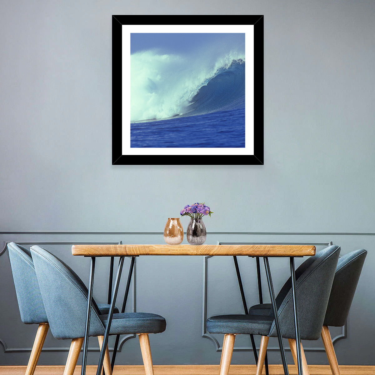 Blue Ocean Wave Wall Art