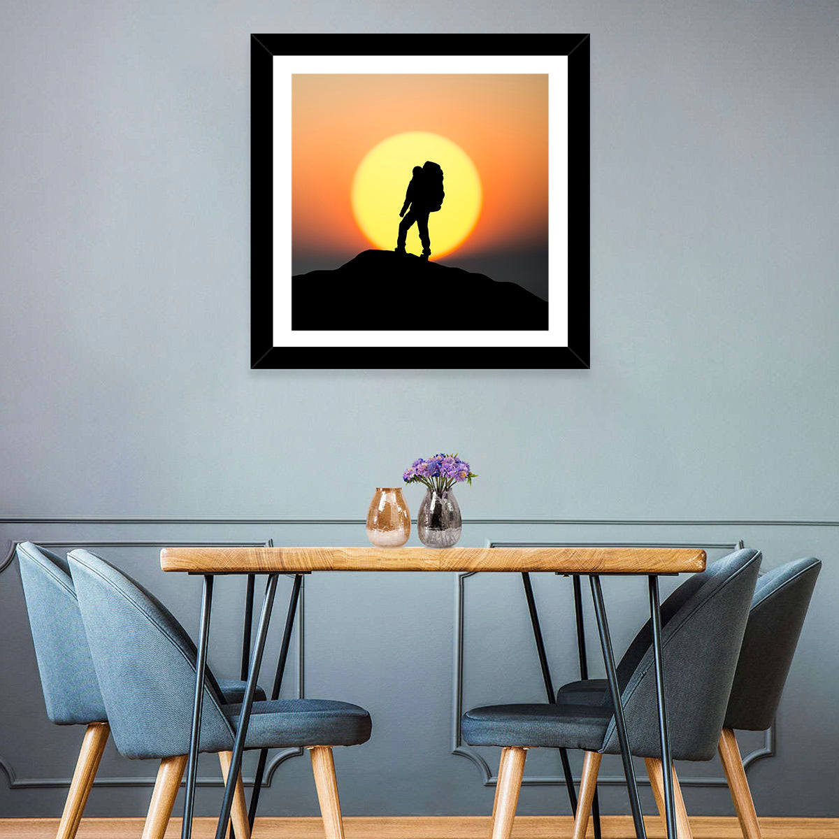 Climber Summit Wall Art
