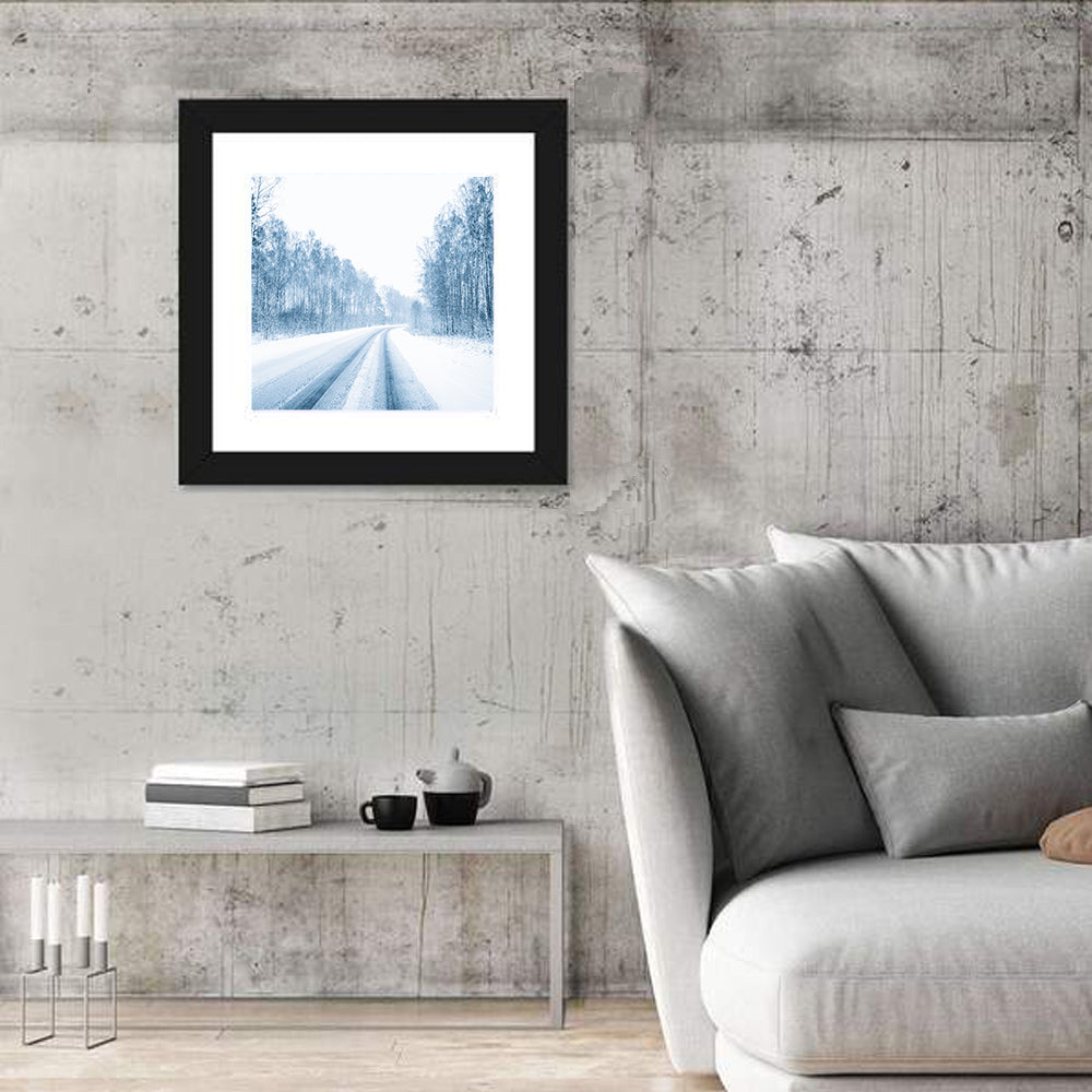 Snowy Road Wall Art