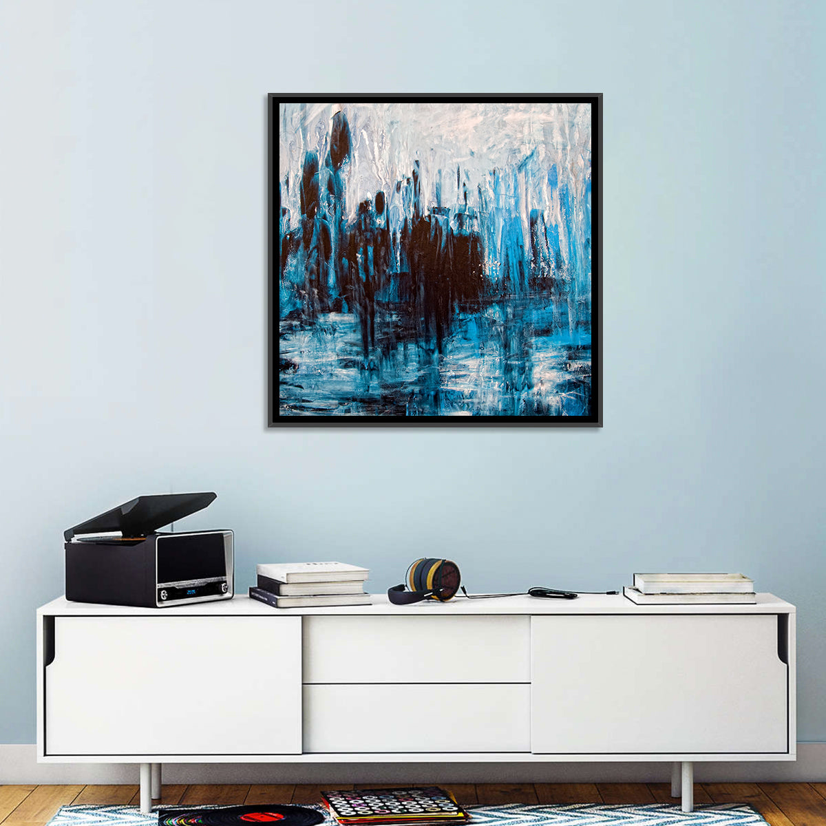 Messy Grunge Artistic Painting Wall Art