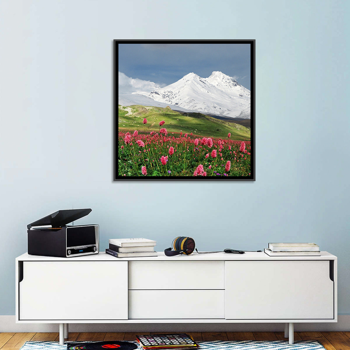 Caucasus Mountain & Spring Wall Art