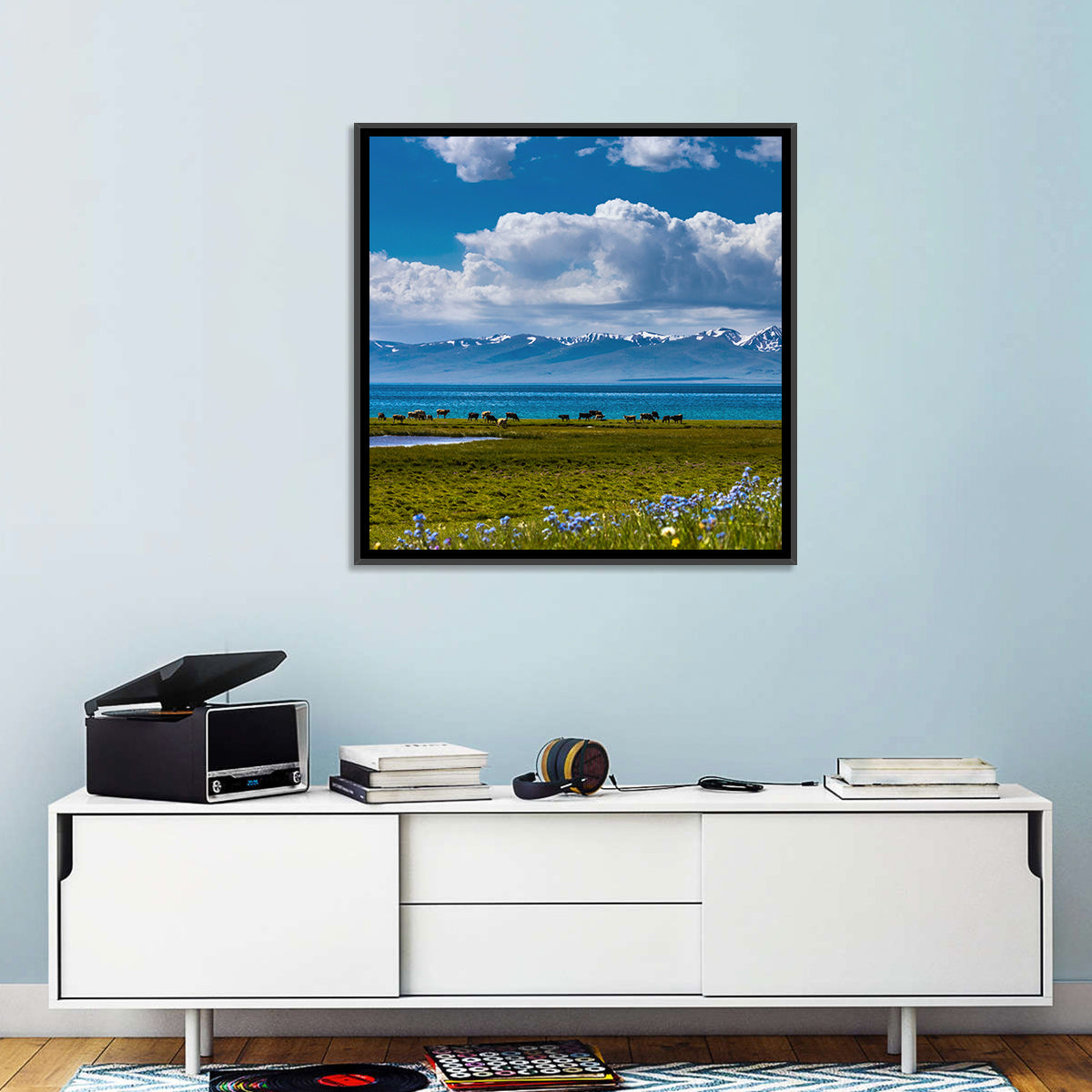 Song Kol Lakescape Wall Art