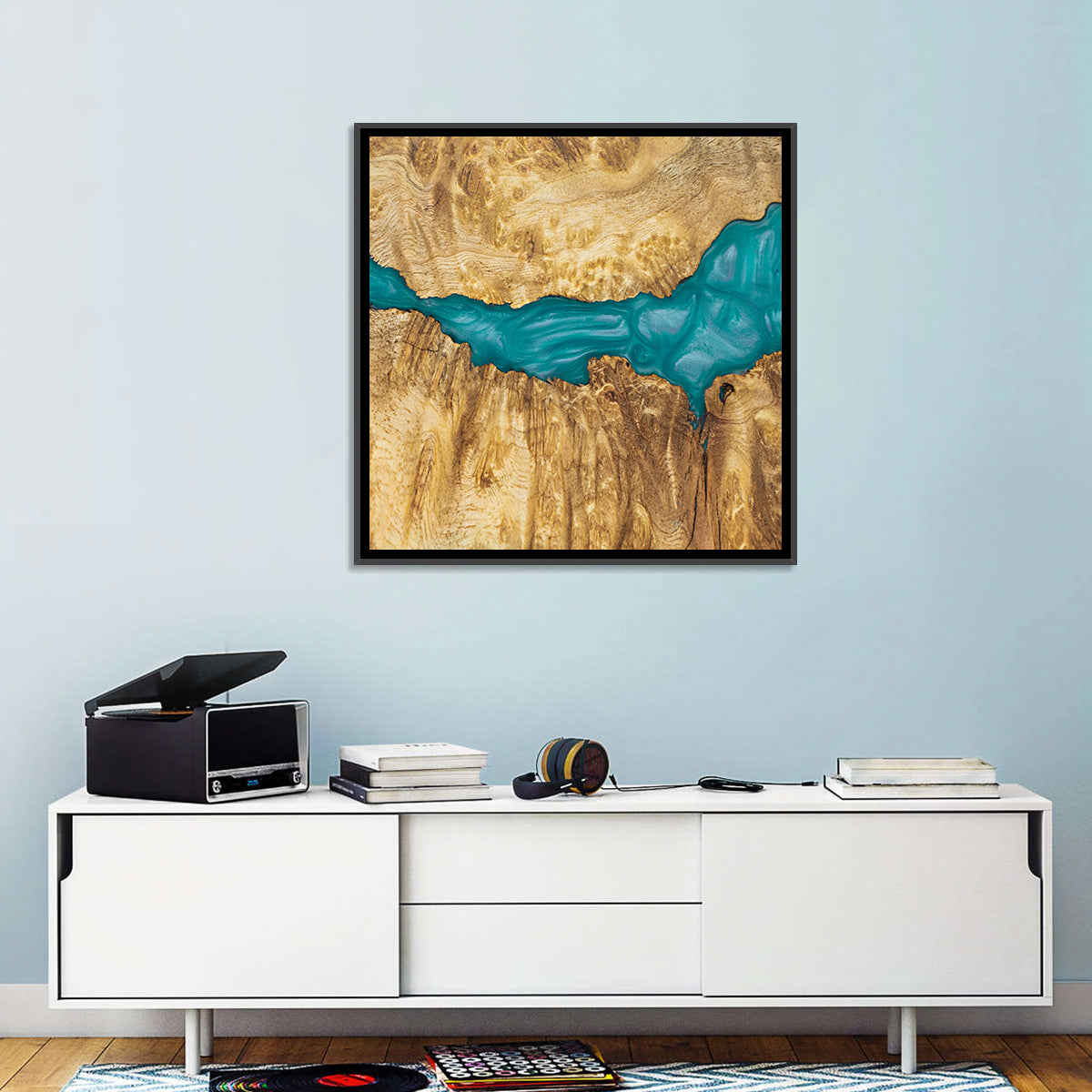 Epoxy Resin Wood Abstract Wall Art