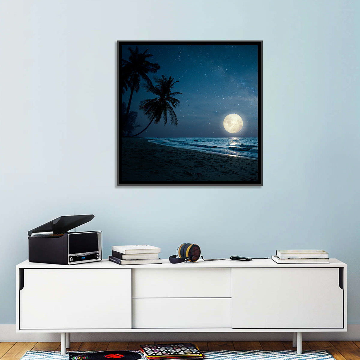 Palm Beach Moonset Wall Art