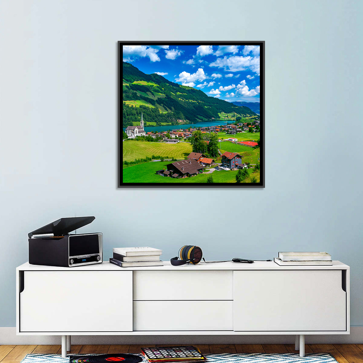Lungern Village Wall Art