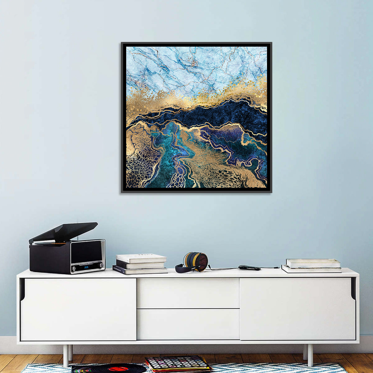 Marble Gold Glitter Abstract II Wall Art