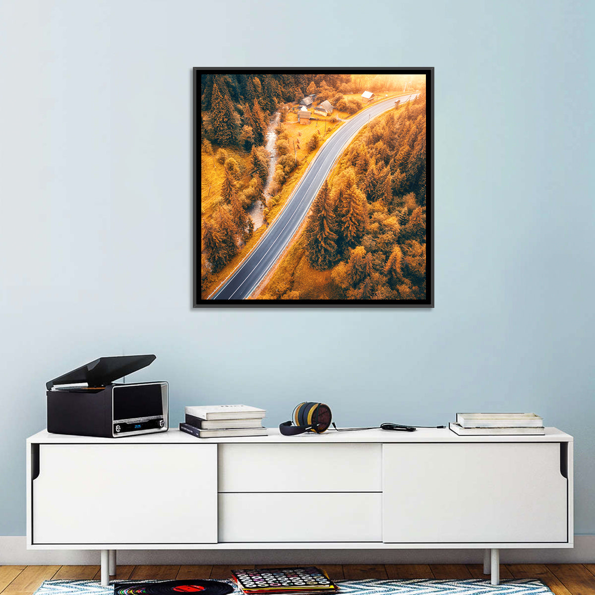 Carpathian Autumn Road Wall Art