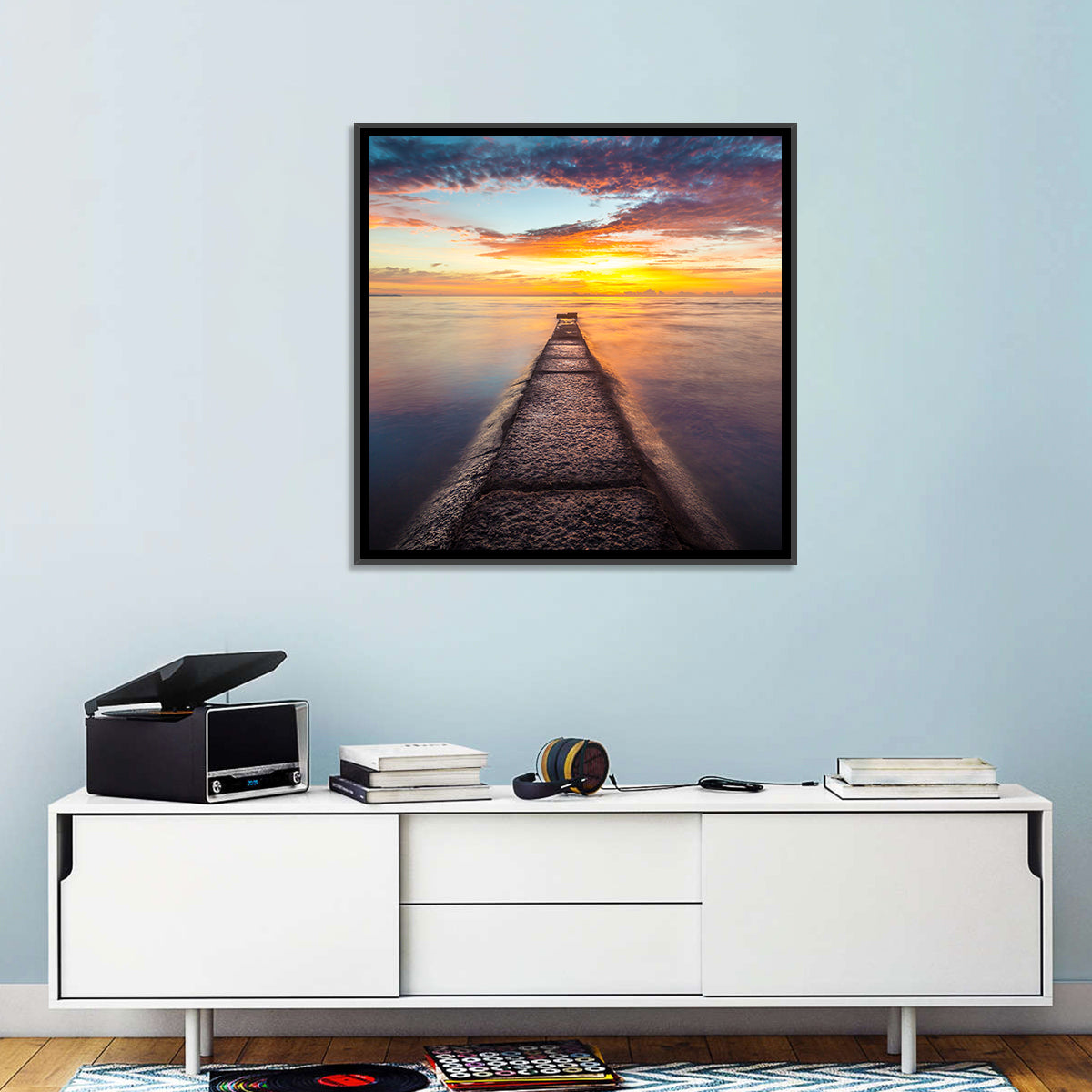 Sea Stone Pier Wall Art
