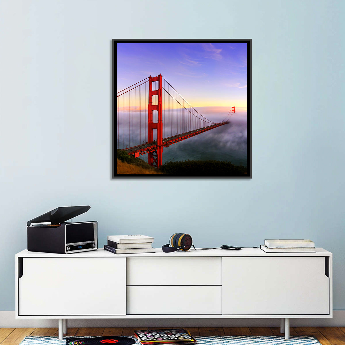 Foggy Golden Gate Bridge Wall Art