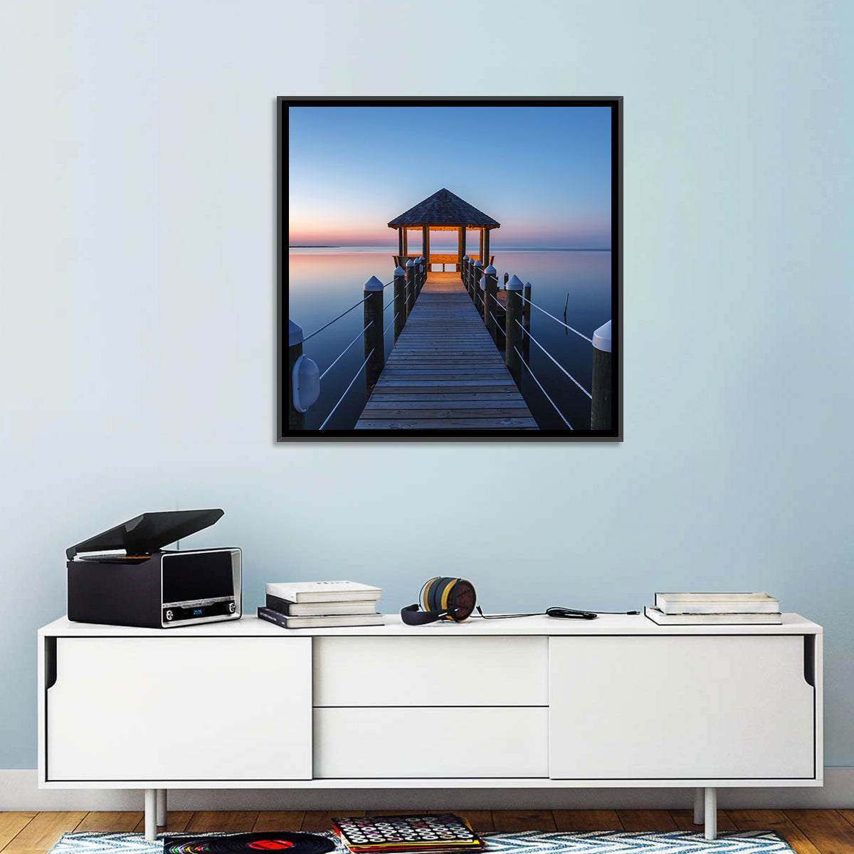 Pamlico Sound Lagoon Gazebo Wall Art