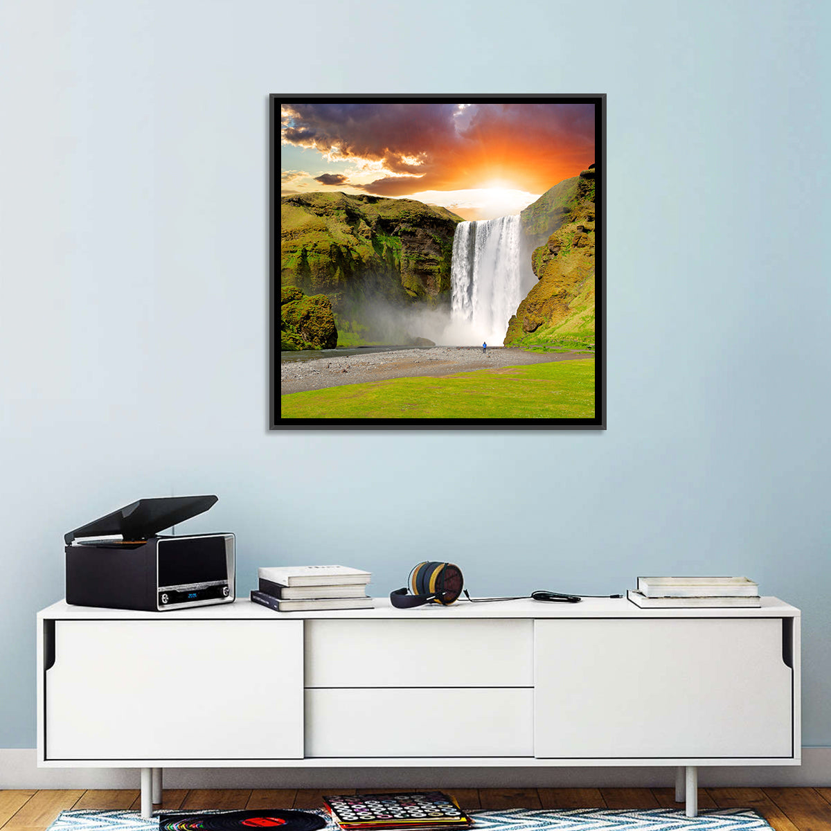 Skogafoss Waterfall Wall Art