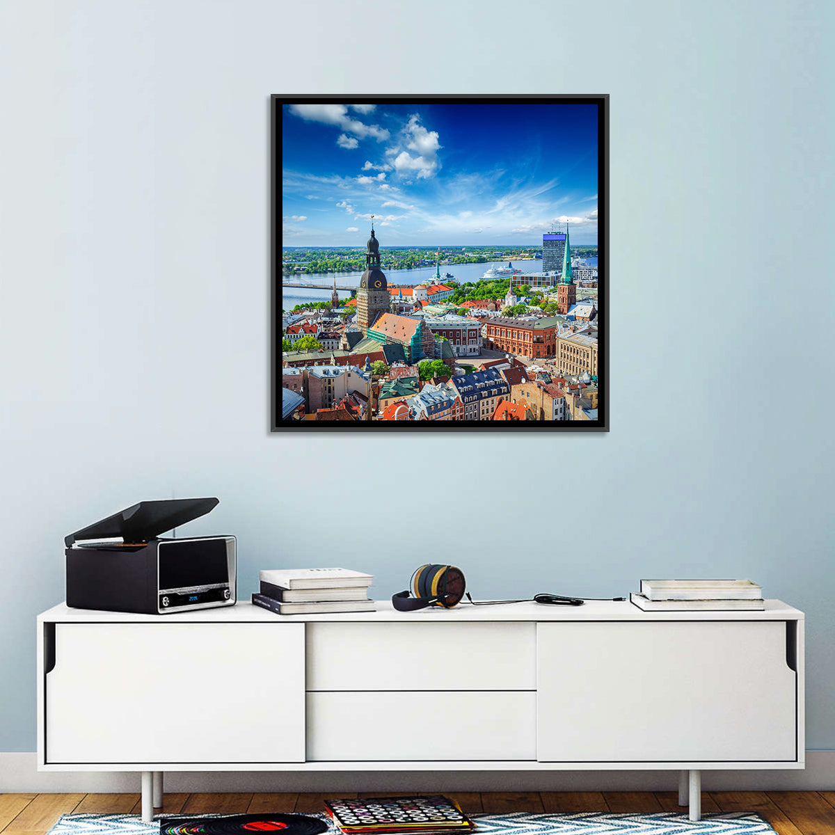 Riga Cityscape Wall Art