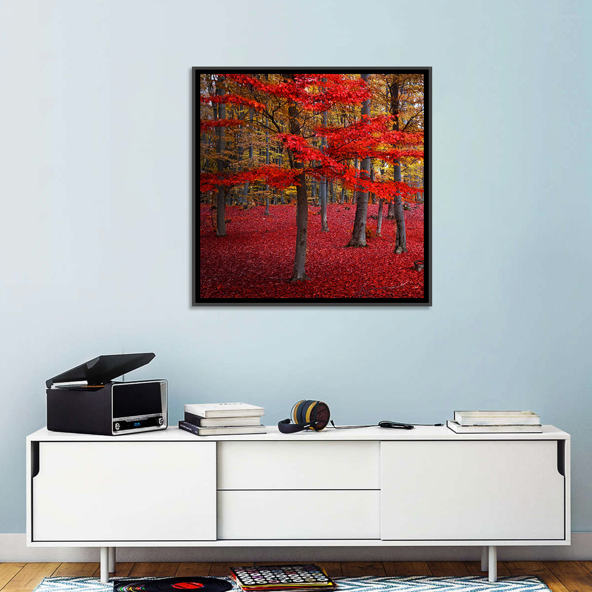Red Trees Wall Art