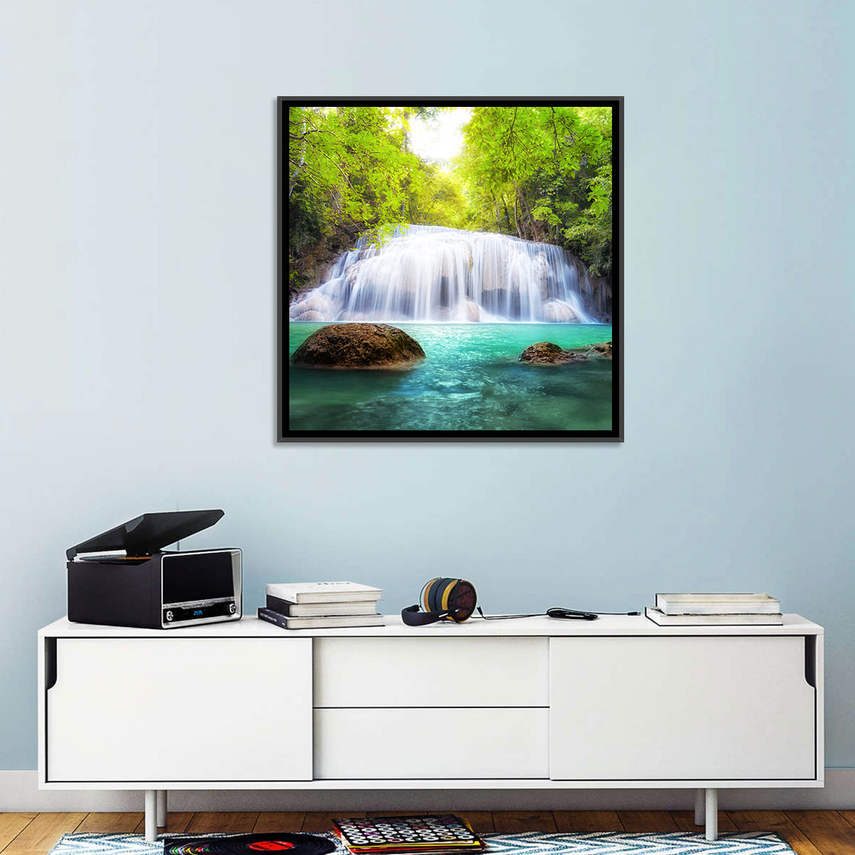 Tropical Waterfall Thailand Wall Art