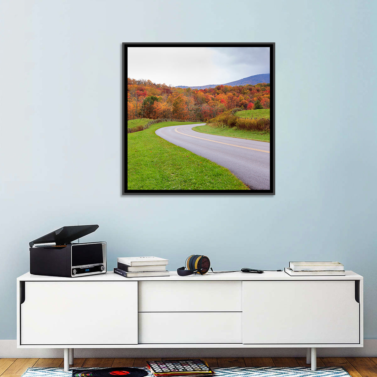 Road Through Meadow Wall Art